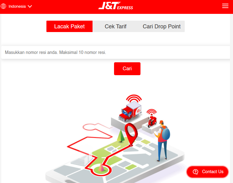 Cara kirim paket lewat jnt - cek resi jnt
