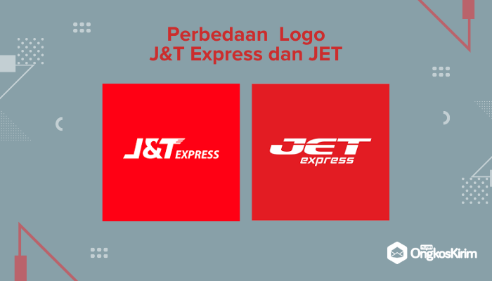 Perbedaan jasa pengiriman j&t express dan jet, perbedaan logo