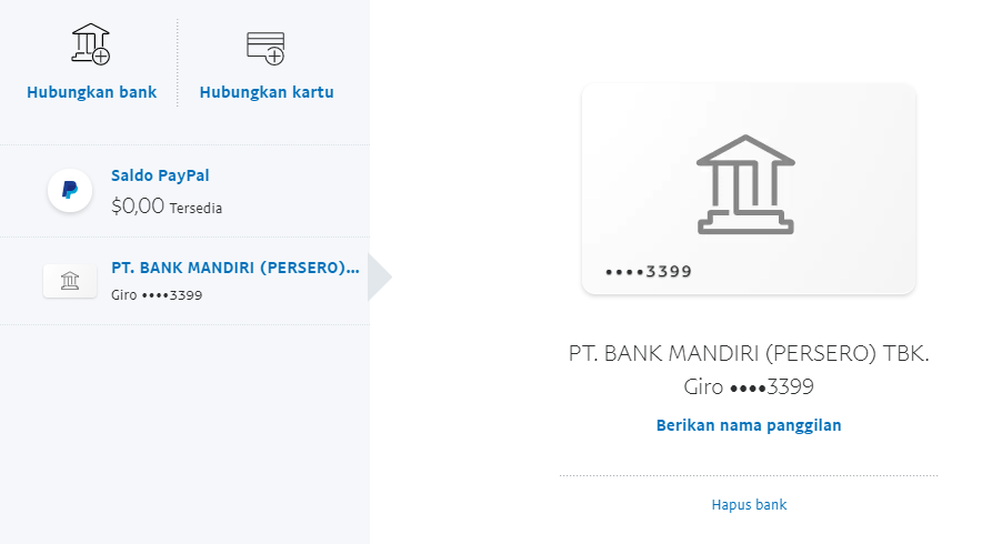 Cara Membuat Akun Paypal, Tampilan Dashboard Akun PayPal