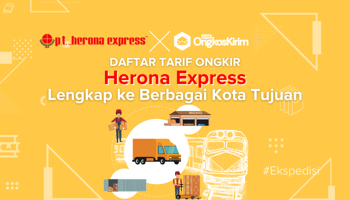 Daftar tarif ongkir herona express lengkap ke berbagai kota tujuan