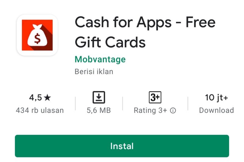 Cash for apps