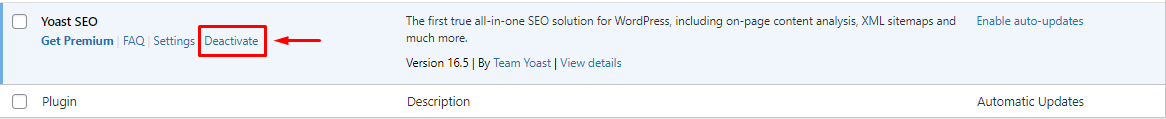 6 daftar lengkap plugin seo terbaik sekaligus cara install 5 Plugin seo terbaik, langkah menonaktifkan plugin yoast seo