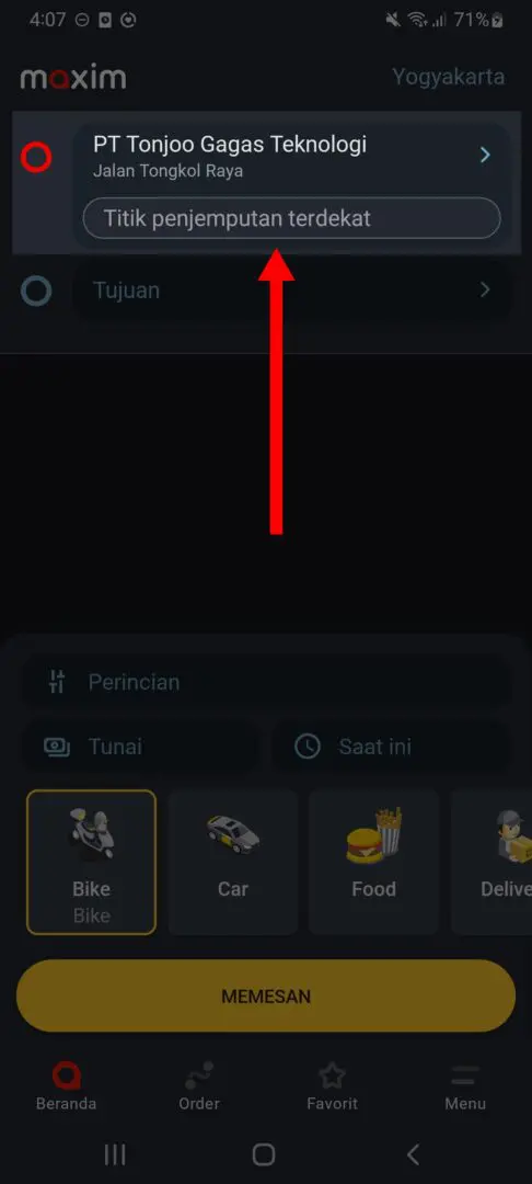 Cara cek tarif maxim motor dan mobil per km terbaru 4 Cara cek tarif maxim