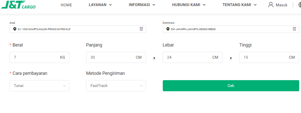 Cara Cek Ongkir J&T Cargo: Biaya Tarif & Lama Pengiriman - Plugin ...