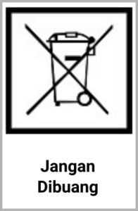 Simbol peringatan pada kardus packing - jangan dibuang