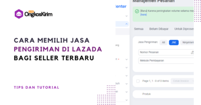 Cara memilih jasa pengiriman di lazada seller terbaru