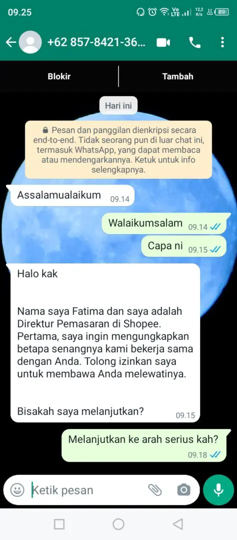 Penipuan shopee lewat wa: ciri-ciri dan cara menghindarinya 4 Penipuan lewat shopee