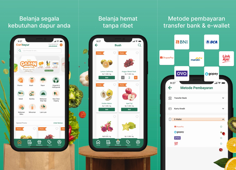 Aplikasi belanja sayur online