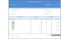 Contoh packing list - anikasrfowler