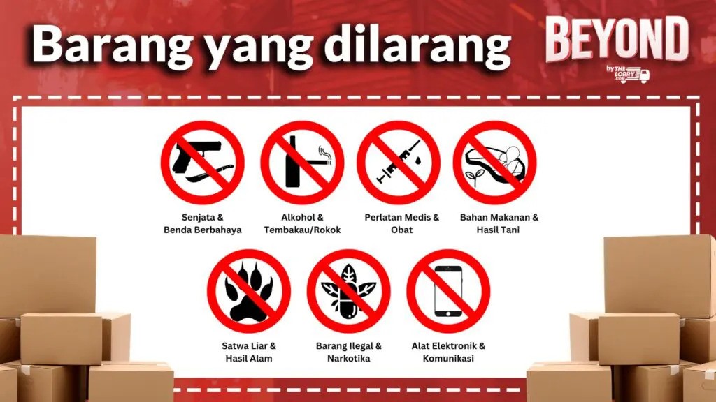 Barang yang dilarang kirim dari indonesia ke malaysia