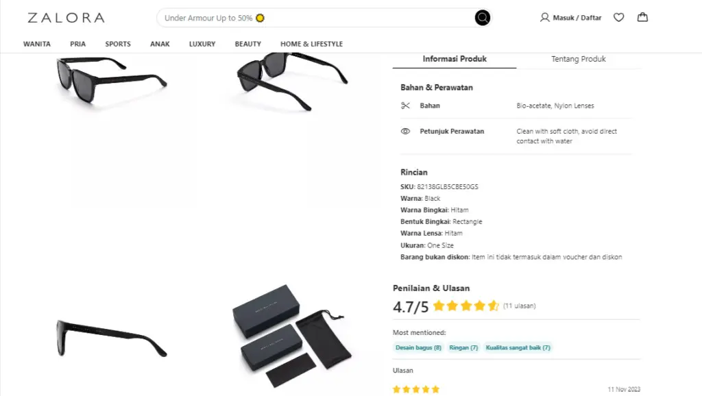 Cara memilih kacamata saat belanja online