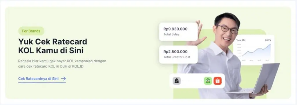 Cara cek rate card kol (influencer) dengan mudah di kol. Id 5 Cara cek rate card kol