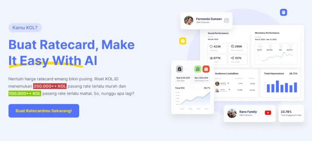 Cara cek rate card kol (influencer) dengan mudah di kol. Id 7 Cara cek rate card kol (influencer) dengan mudah di kol. Id 6