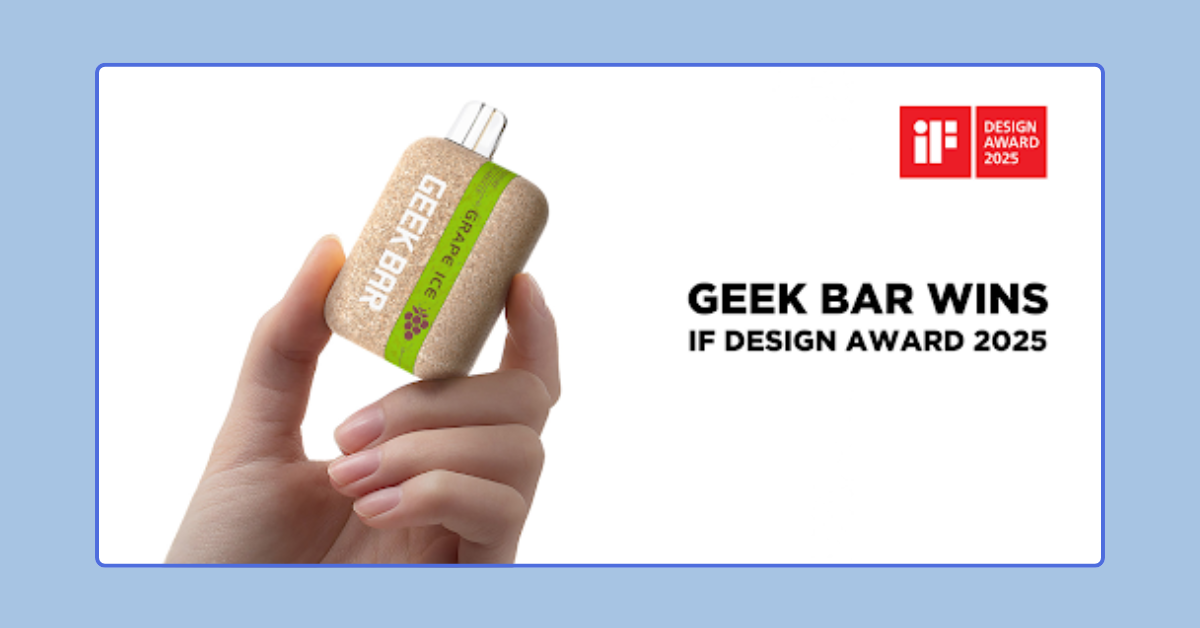 Geek bar raih if design award 2025