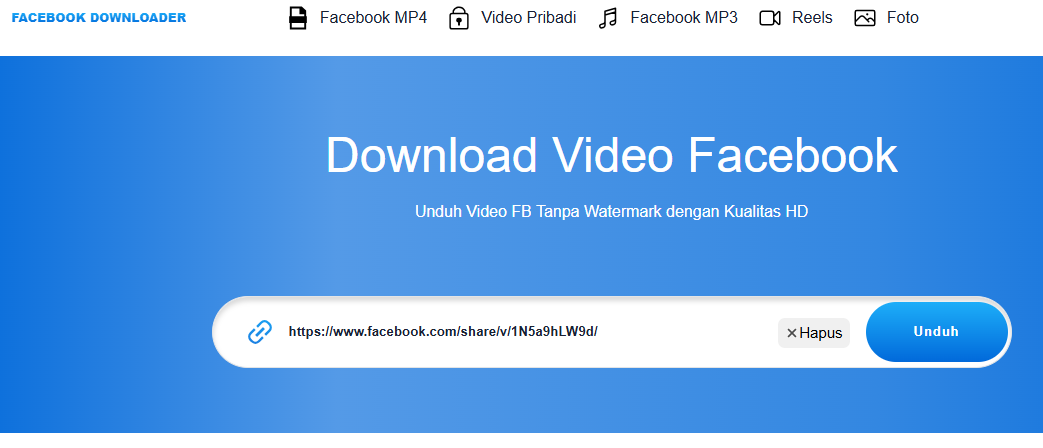 Cara Download Video Facebook dan Twitter Kualitas HD Tanpa Watermark 5