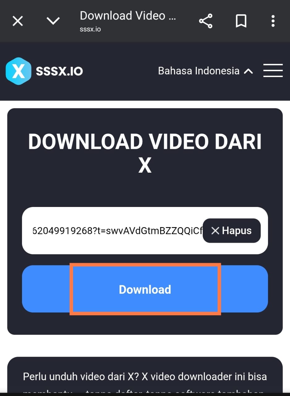 Ini cara download video twitter sekaligus mengubahnya jadi mp3 7