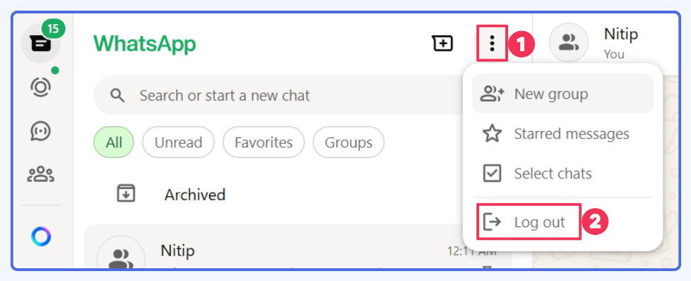 Cara login whatsapp web di laptop dengan mudah 6 Cara login whatsapp web di laptop dengan mudah 5