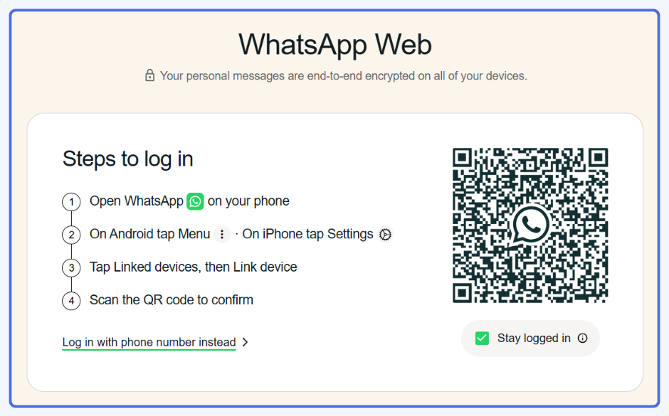 Cara login whatsapp web di laptop dengan mudah 1 Cara login whatsapp web di laptop