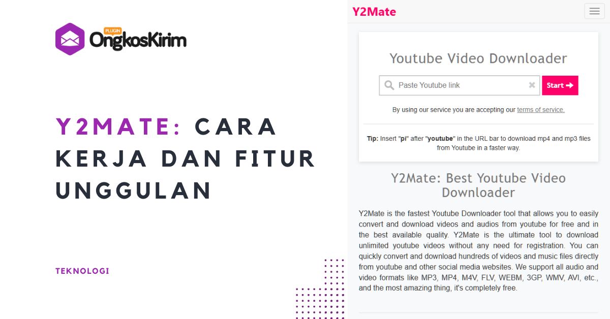 Y2mate: cara kerja dan fitur unggulan Y2mate: cara kerja dan fitur unggulan