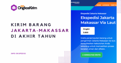 Pengiriman barang akhir tahun jakarta ke makassar
