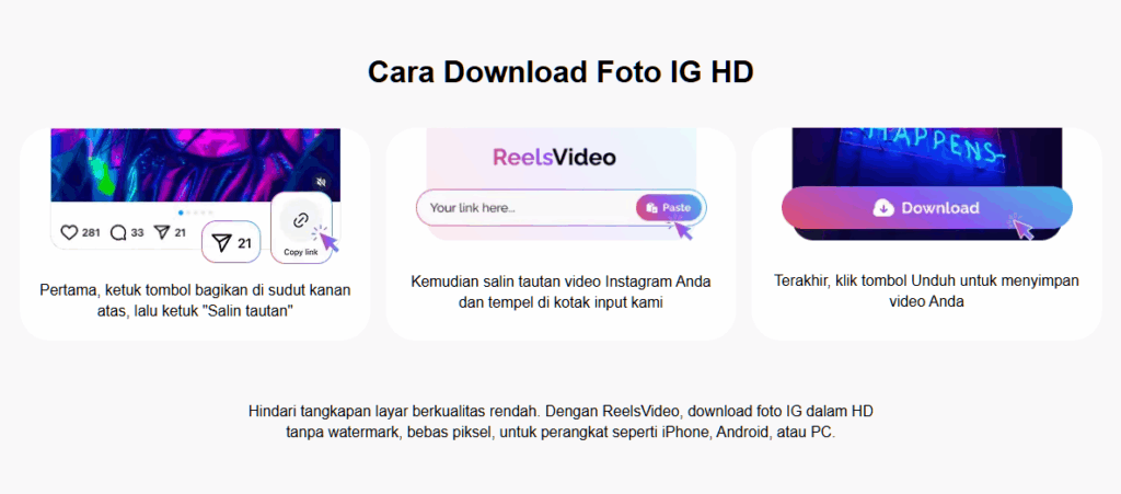 Cara download foto instagram dengan mudah, gratis & tanpa watermark 1